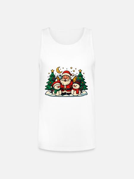 DISEÑO_NAVIDEÑO - Unisex Tri-Blend Organic Tank - white