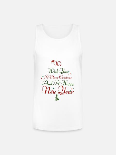Christmas - Unisex Tri-Blend Organic Tank - white