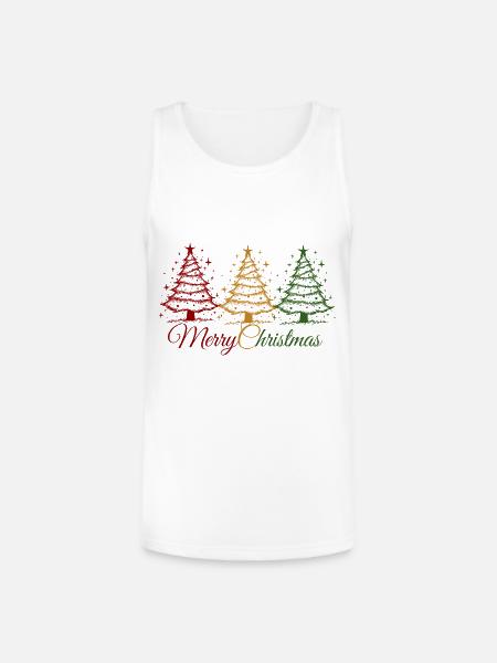 Christmas - Unisex Tri-Blend Organic Tank - white