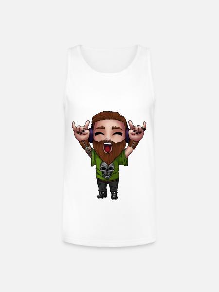 Cooldude - Unisex Tri-Blend Organic Tank - white