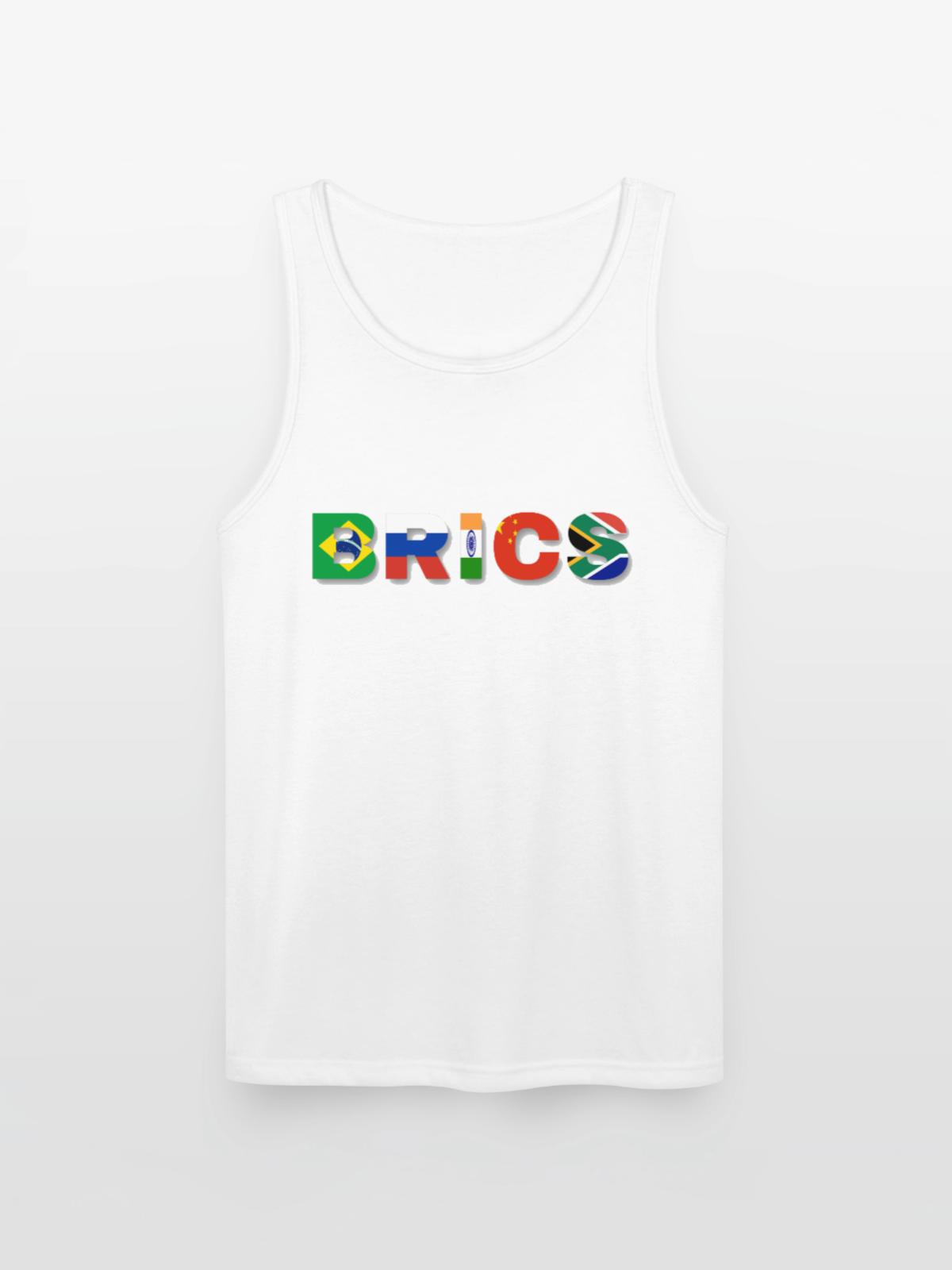 Brics - Unisex Tri-Blend Organic Tank - white - Front