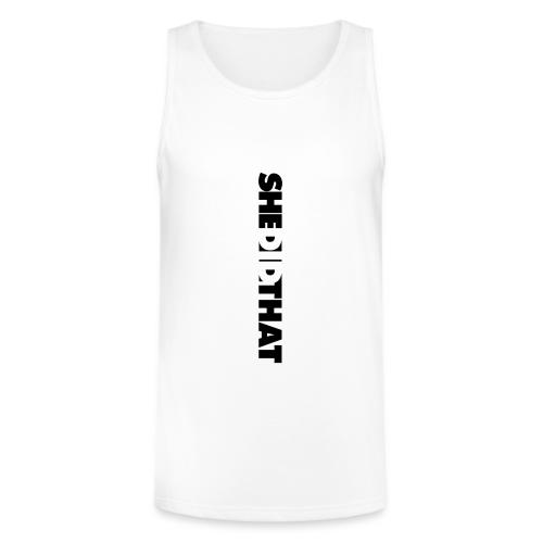 She Did That Large Design - Unisex Tri-Blend Organic Tank
