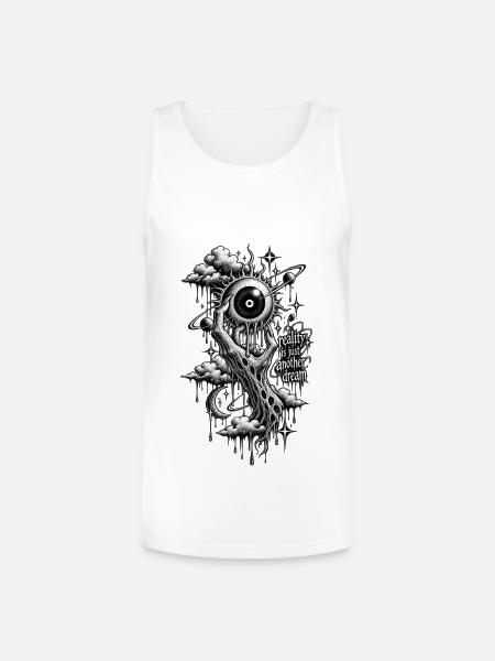 Reality Is Just Another Dream - Unisex Tri-Blend Organic Tank - white
