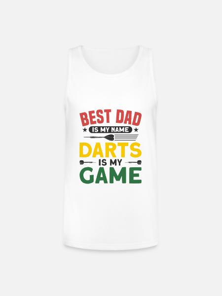 Darts Dart Player - Unisex Tri-Blend Organic Tank - white