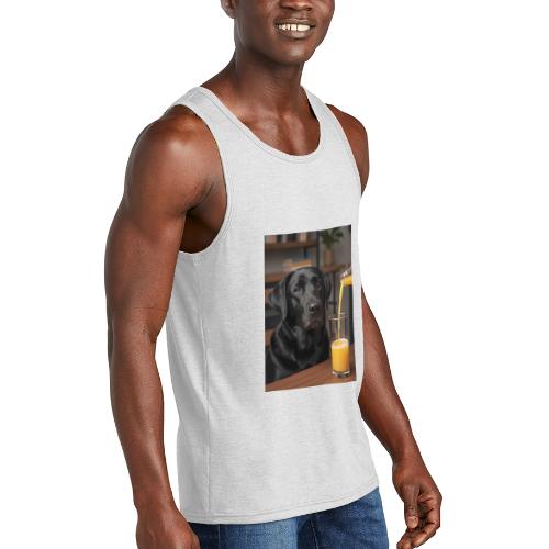 Golden Retriever Chill Juice Vibes - Unisex Tri-Blend Organic Tank