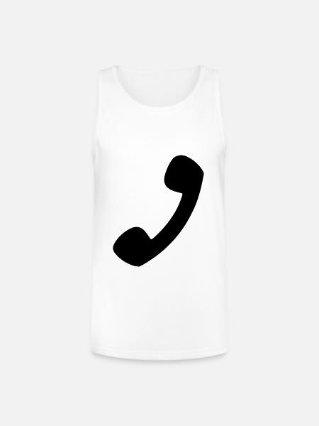 Phone - Unisex Tri-Blend Organic Tank - white