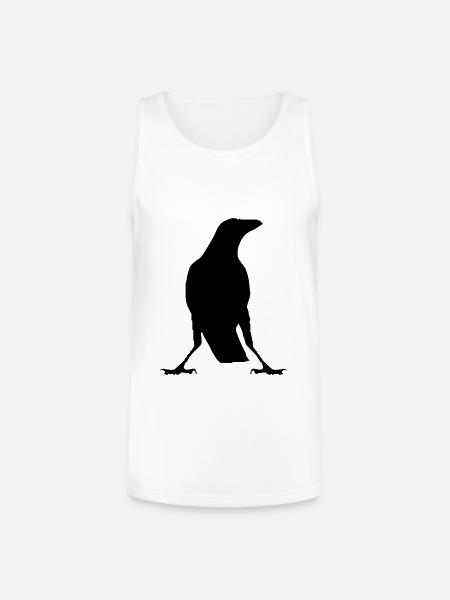 Raven - Unisex Tri-Blend Organic Tank - white