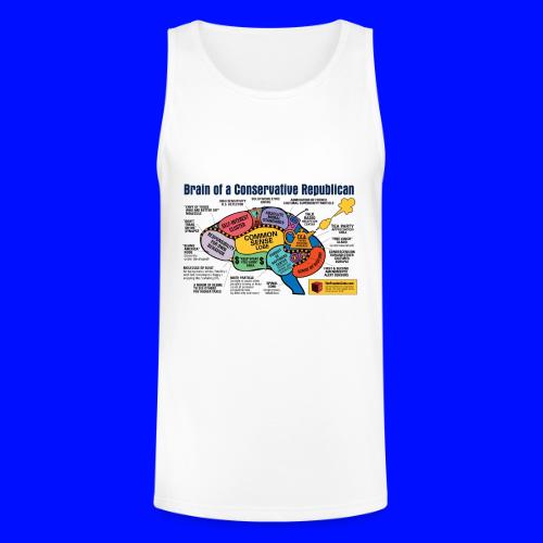 Brain of a Conservative Republican - Unisex Tri-Blend Organic Tank