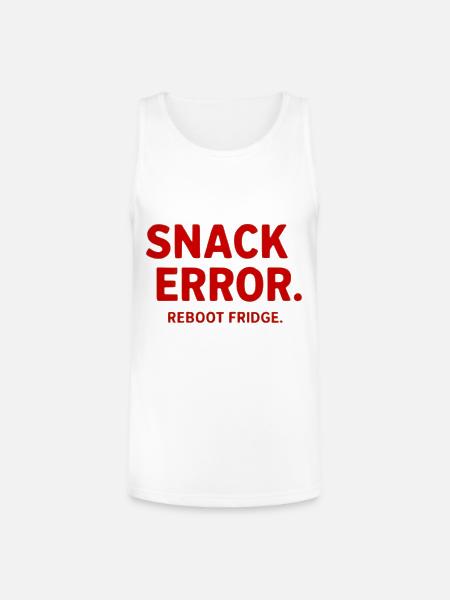 Snack Error - Unisex Tri-Blend Organic Tank - white
