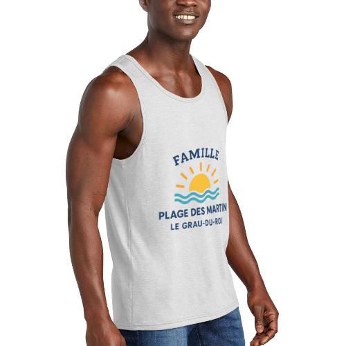 Family Beach Shirt – Plage des Martin Design - Unisex Tri-Blend Organic Tank