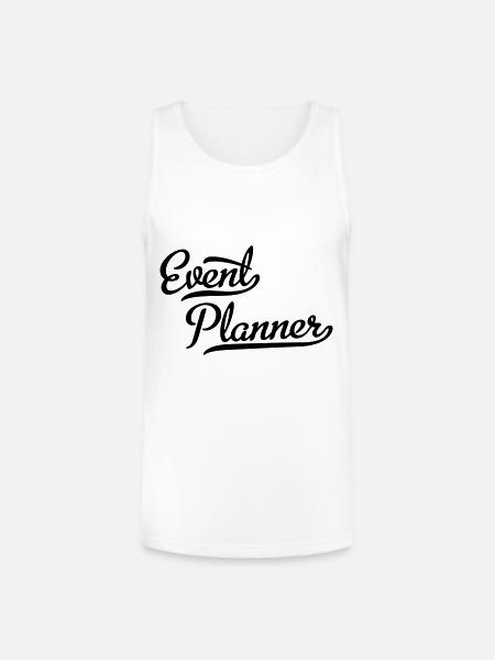 Event Planner - Unisex Tri-Blend Organic Tank - white