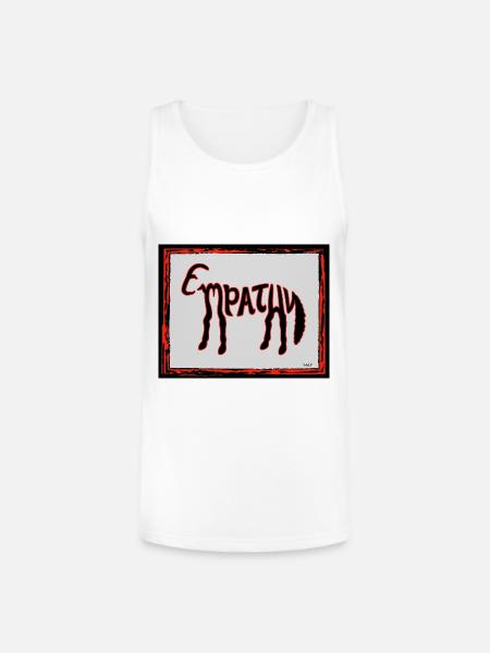 Empathy - Unisex Tri-Blend Organic Tank - white
