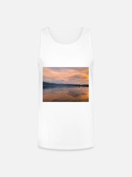 Serene Sunset - Unisex Tri-Blend Organic Tank - white