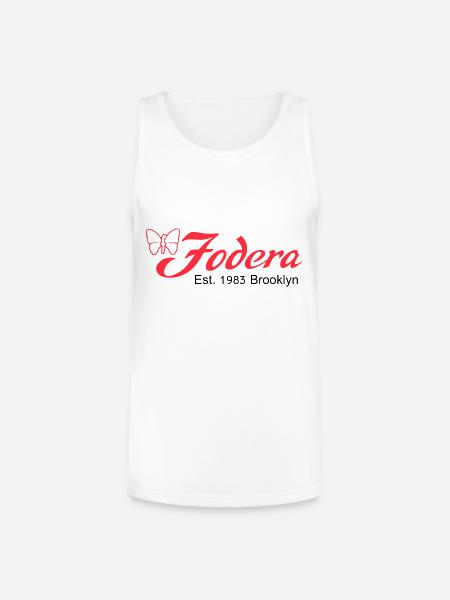 fodera_bass_guitar_logo_black - Unisex Tri-Blend Organic Tank - white