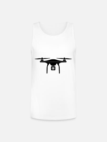 Drone - Unisex Tri-Blend Organic Tank - white