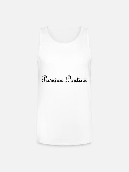 Poutine Passion - Unisex Tri-Blend Organic Tank - white