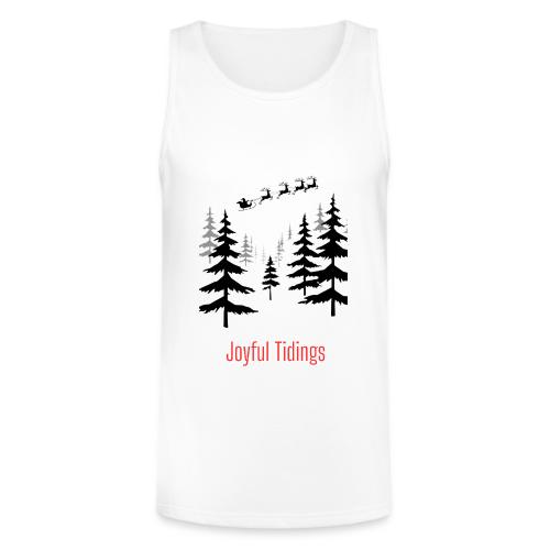 Joyful Tidings Christmas T-Shirt - Unisex Tri-Blend Organic Tank