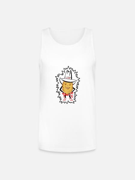 Slim Chipley - Unisex Tri-Blend Organic Tank - white