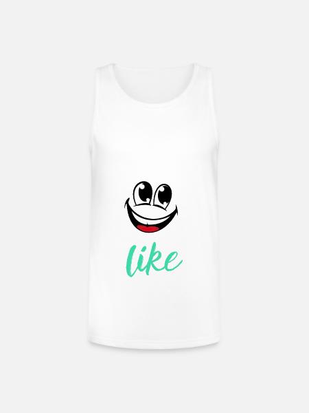 Speak Happiness - Unisex Tri-Blend Organic Tank - white