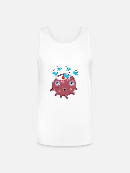 Ollie Twitter - Unisex Tri-Blend Organic Tank - white
