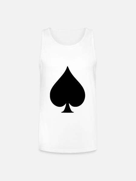 Spade - Unisex Tri-Blend Organic Tank - white