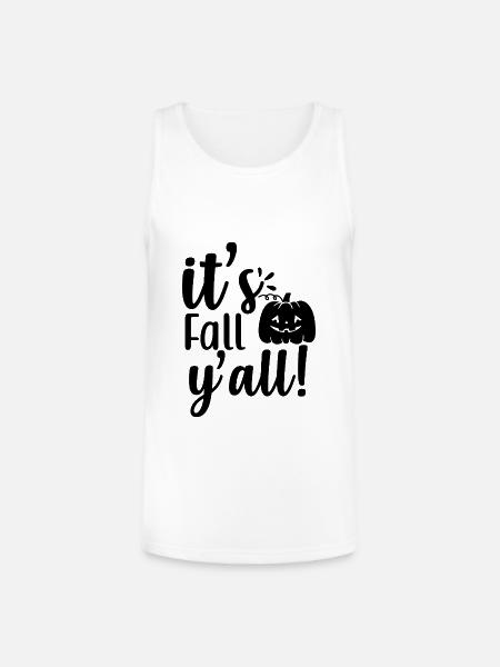 Its fall yall - Unisex Tri-Blend Organic Tank - white