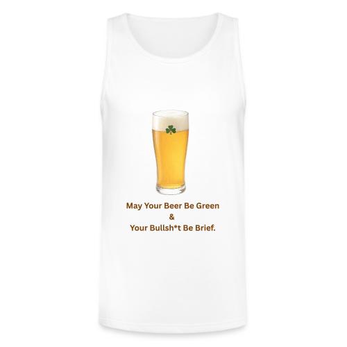 May Your Beer Be Green T-Shirt | Funny St. Patrick - Unisex Tri-Blend Organic Tank