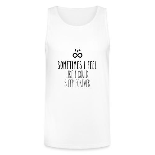 Sometimes I feel like I could sleep forever - Unisex Tri-Blend Organic Tank