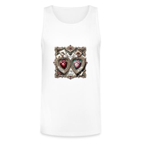 Keeper of My Deepest Love Victorian Locket T-Shirt - Unisex Tri-Blend Organic Tank