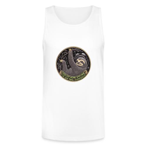 Sloth Home Watcher T Shirt - Unisex Tri-Blend Organic Tank