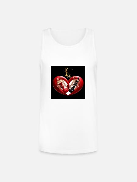 Love locked - Unisex Tri-Blend Organic Tank - white