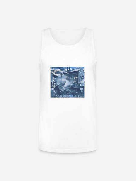 Smoked Out - Unisex Tri-Blend Organic Tank - white