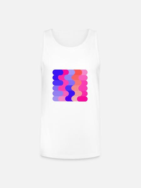 FLOW (Hue & Tint) - Unisex Tri-Blend Organic Tank - white