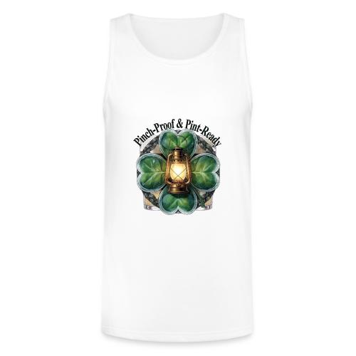 Pinch-Proof Lantern Clover T-Shirt - Unisex Tri-Blend Organic Tank