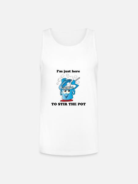Stir The Pot - Unisex Tri-Blend Organic Tank - white