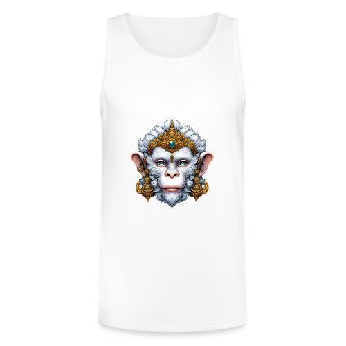 Thai Hanuman Monkey Deity Mask - Unisex Tri-Blend Organic Tank