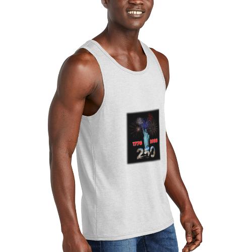 1776 - 2026 - 250 Years USA | Fireworks - Unisex Tri-Blend Organic Tank
