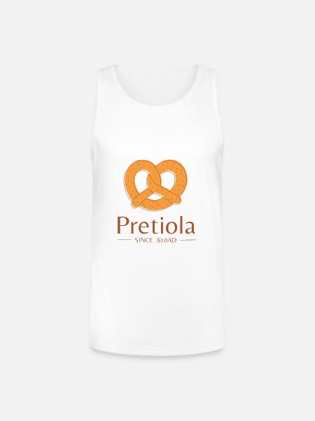 PRETZEL DAY - Unisex Tri-Blend Organic Tank - white