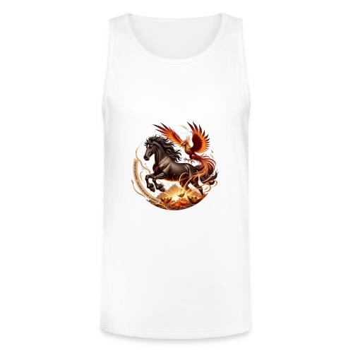 Year of the Horse Phoenix T Shirt, Lunar NY Gift - Unisex Tri-Blend Organic Tank