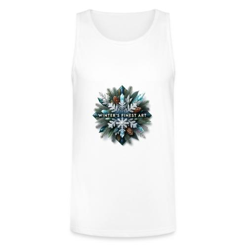 Intricate Frozen Evergreen T-Shirt - Unisex Tri-Blend Organic Tank