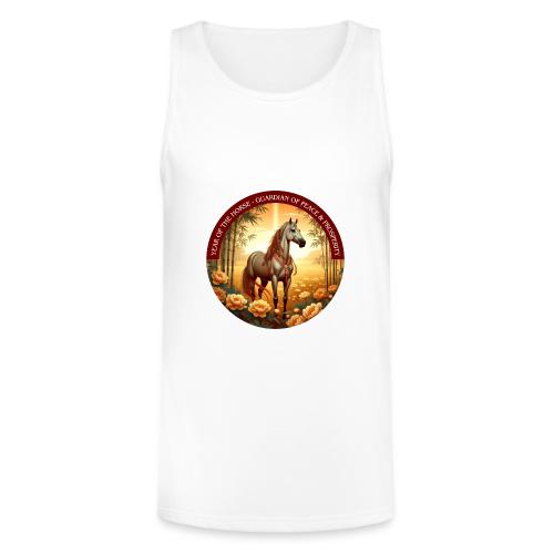 Year of the Horse Guardian T Shirt, Lunar New Year - Unisex Tri-Blend Organic Tank