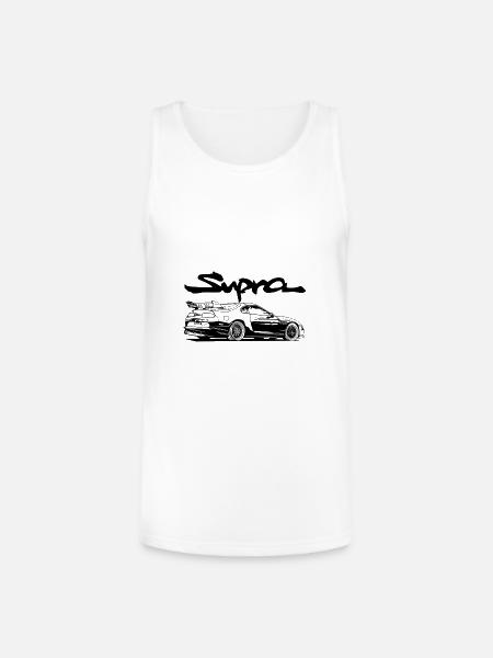 Toyota Supra - Unisex Tri-Blend Organic Tank - white