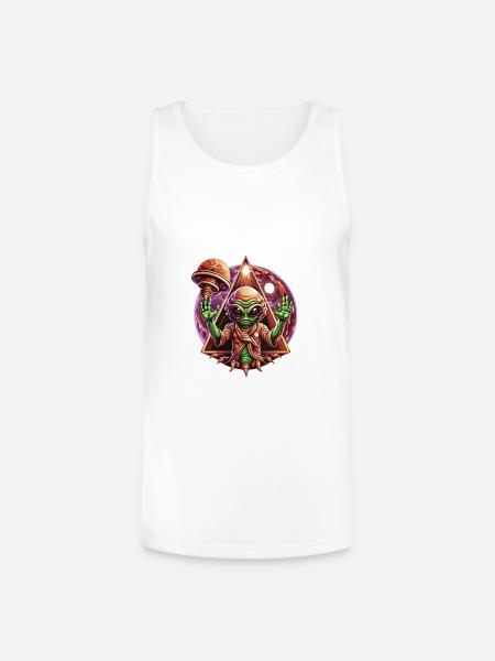 IlluminET19 - Unisex Tri-Blend Organic Tank - white