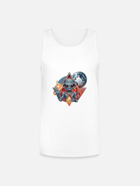 IlluminET109 - Unisex Tri-Blend Organic Tank - white