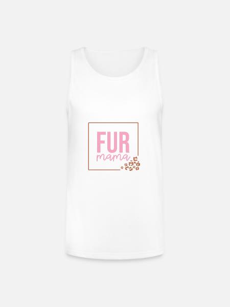 Fur Mama - Unisex Tri-Blend Organic Tank - white