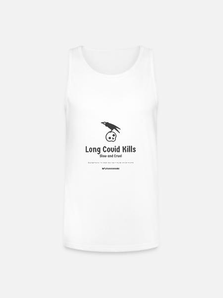 Long Crowvid kills - Unisex Tri-Blend Organic Tank - white