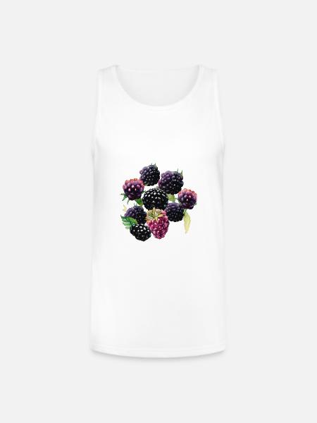 Freedom of berries - Unisex Tri-Blend Organic Tank - white