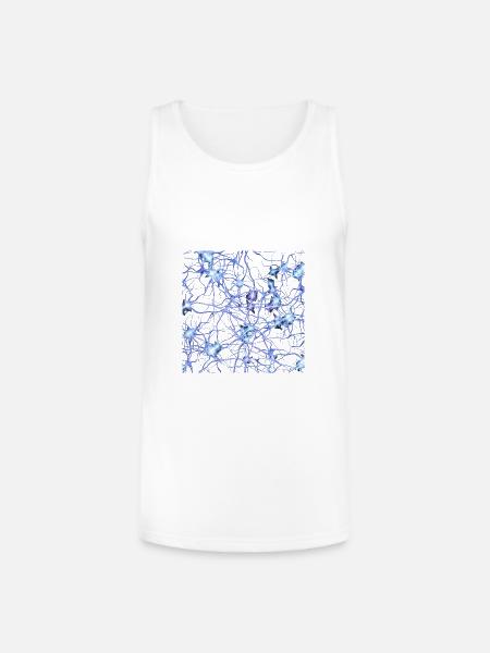 Human Body Cell - Unisex Tri-Blend Organic Tank - white