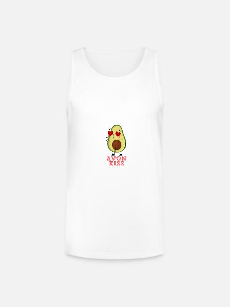 Avo LOVe - Unisex Tri-Blend Organic Tank - white
