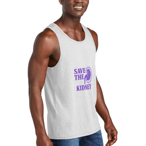 Save the kidney - Unisex Tri-Blend Organic Tank